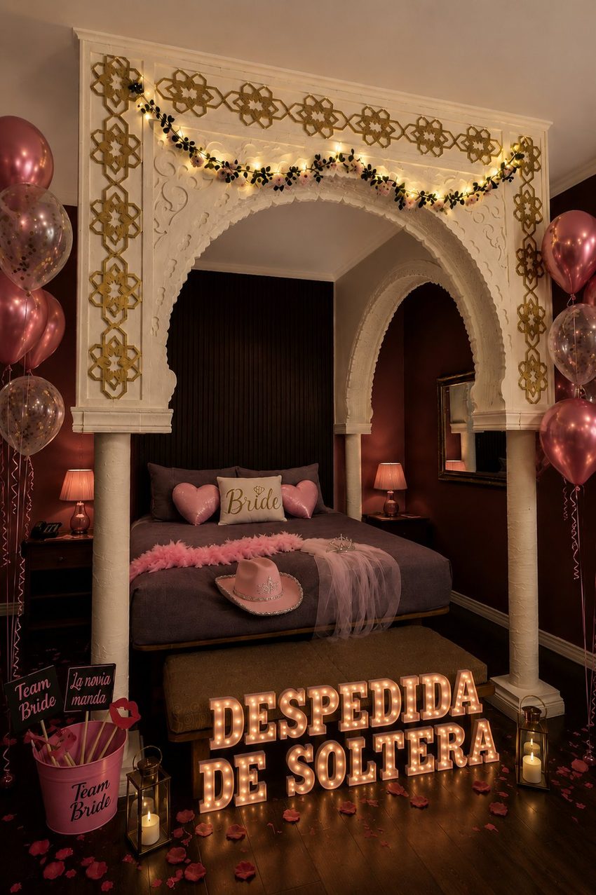 Suite decorada para Despedida de Soltera